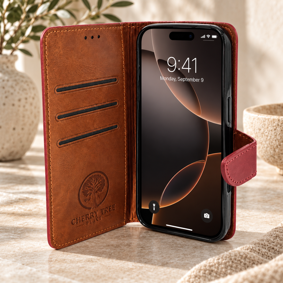 Ruby & Tan 2 Tone Wallet